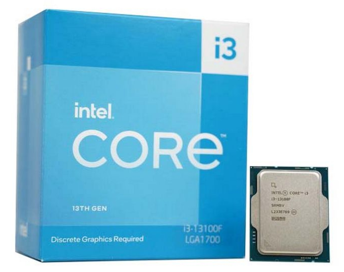 Bộ vi xử lý Intel Core i3 13100F / 3.4GHz Turbo 4.5GHz / 4 Nhân 8 Luồng / 12MB / LGA 1700