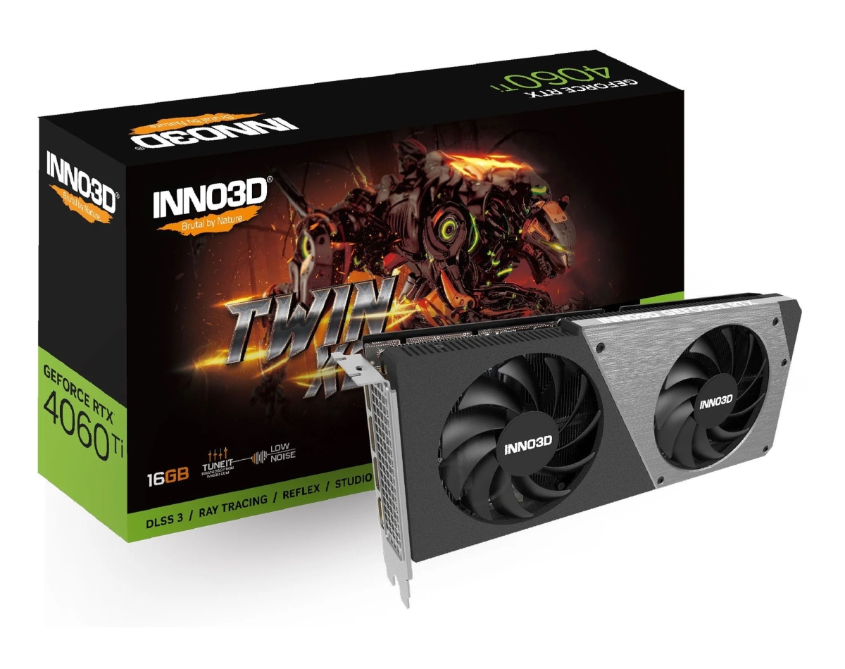 Card màn hình VGA INNO3D GeForce RTX 4060 Ti 16GB Twin X2