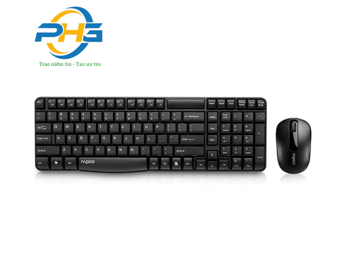 Combo phím chuột không dây Rapoo X1800S/X1800