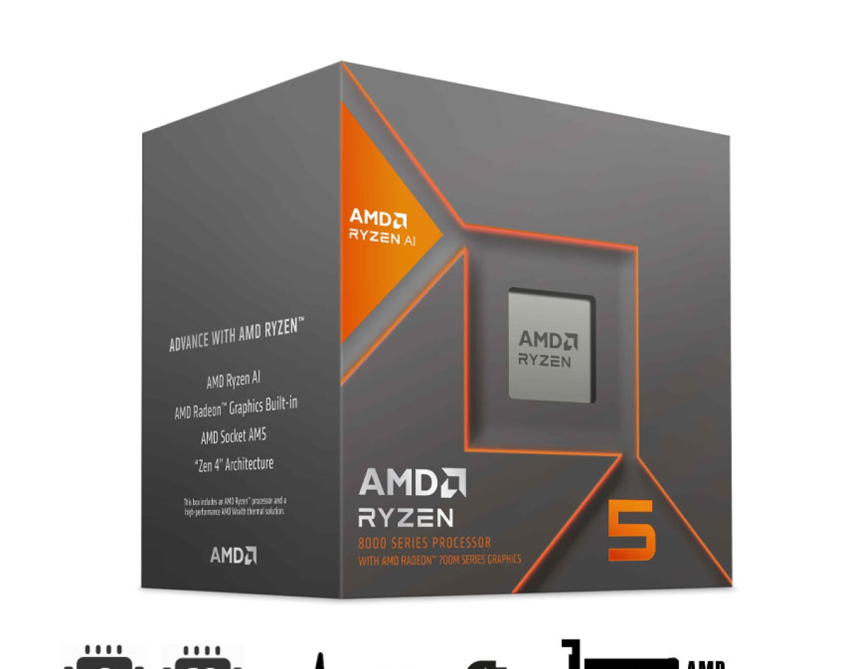 Bộ vi xử lý AMD Ryzen 5 8500G / 3.5GHz Boost 5.0GHz / 6 nhân 12 luồng / 22MB / AM5