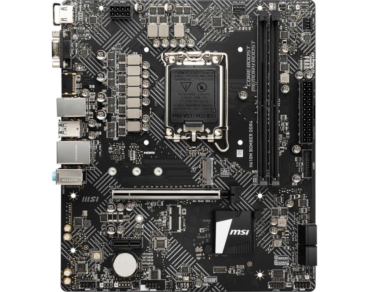Mainboard SK 1700 v1 MSI H610M BOMBER DDR4 Chính hãng 