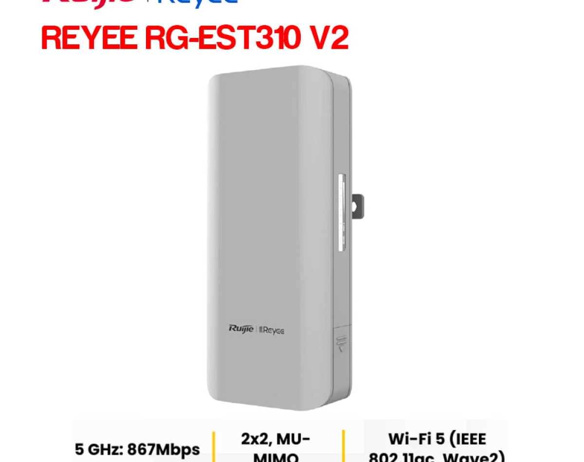Bộ bắn điểm Wifi ngoài trời RUIJIE REYEE RG-EST310 V2