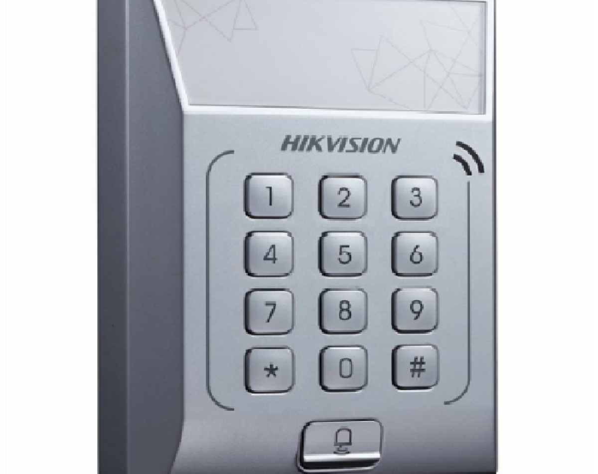 Đầu đọc thẻ Mifare, Có bàn phím (Kiêm máy chấm công) DS-K1T801M