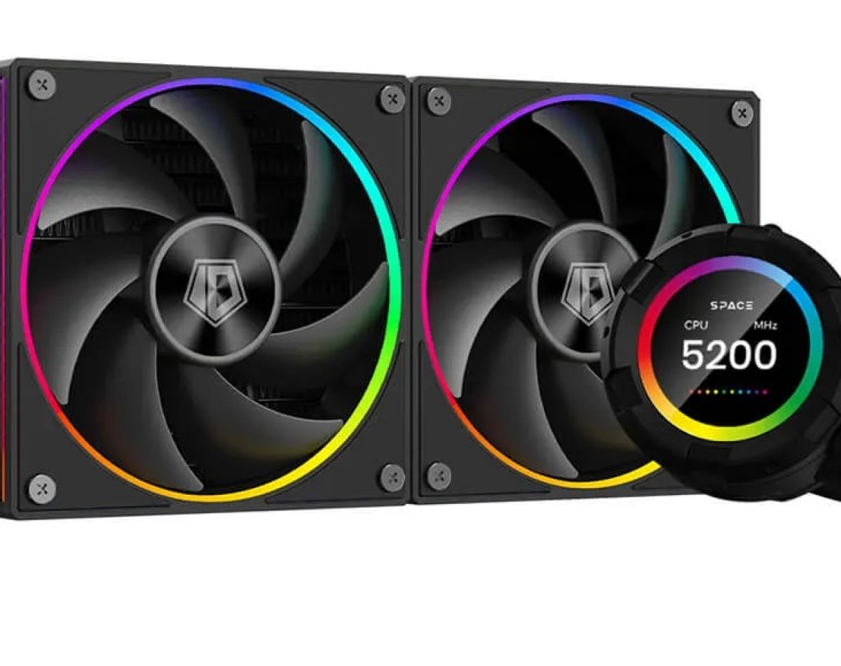 BỘ TẢN NHIỆT NƯỚC ID-COOLING SPACE SL240 ARGB  2.1"" IPS LCD screen with 480x480 resolution - 600 nit - 24-Bit Color Depth, 16.7 Million Colors customization