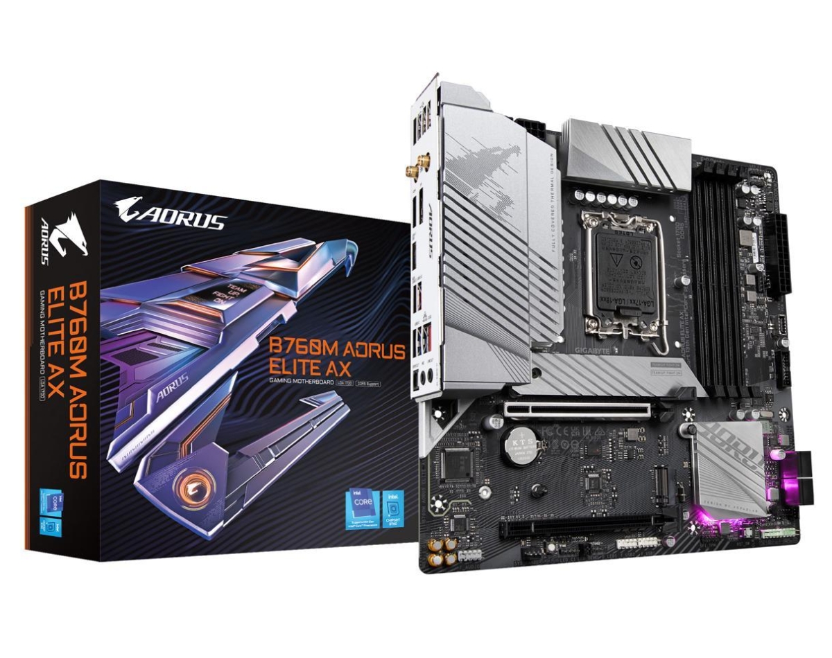 Mainboard SK 1700 v1-2 GIGABYTE B760M AORUS ELITE DDR4 Chính hãng 