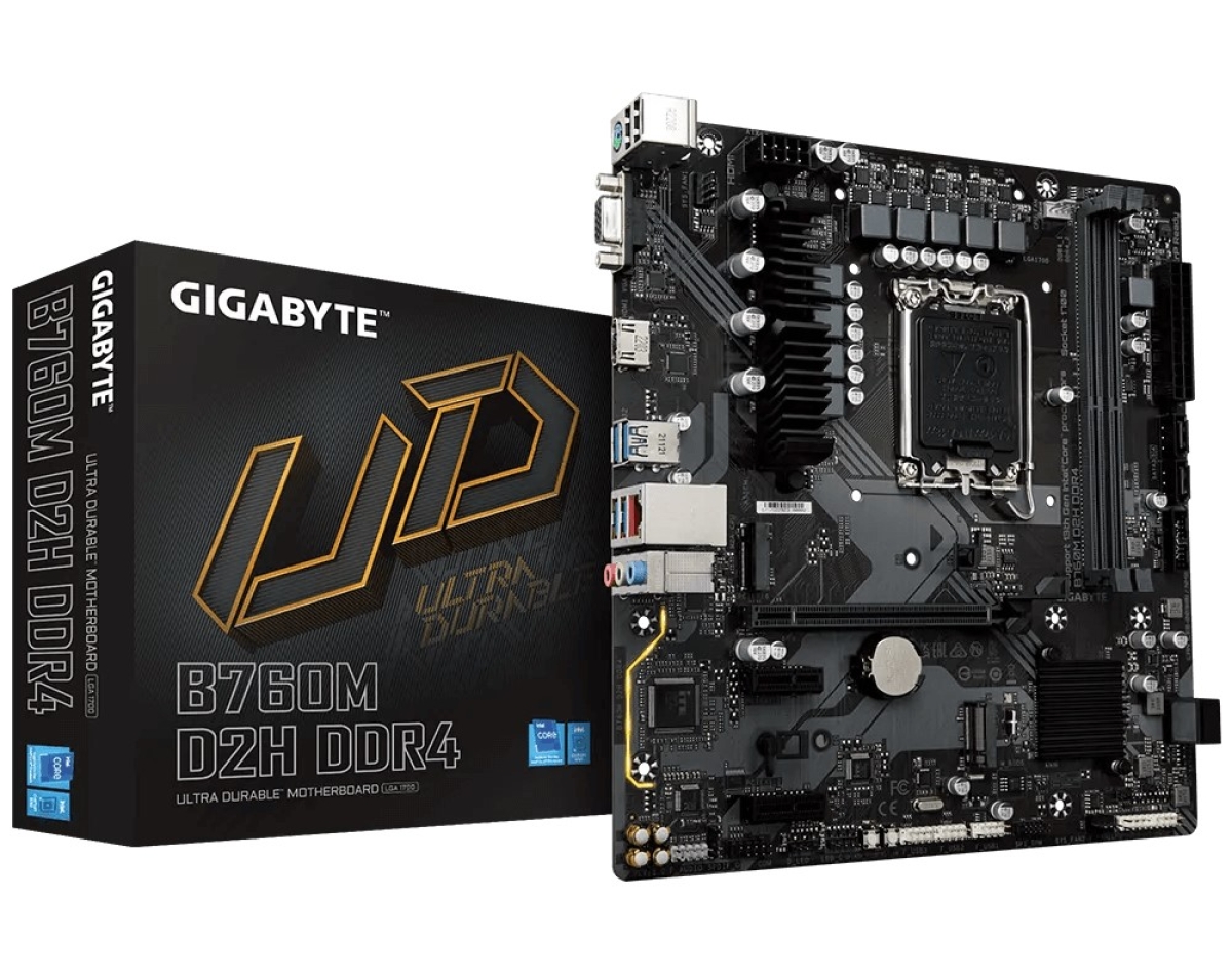 Mainboard SK 1700 v1-2 GIGABYTE B760M D2H DDR4 Chính hãng 