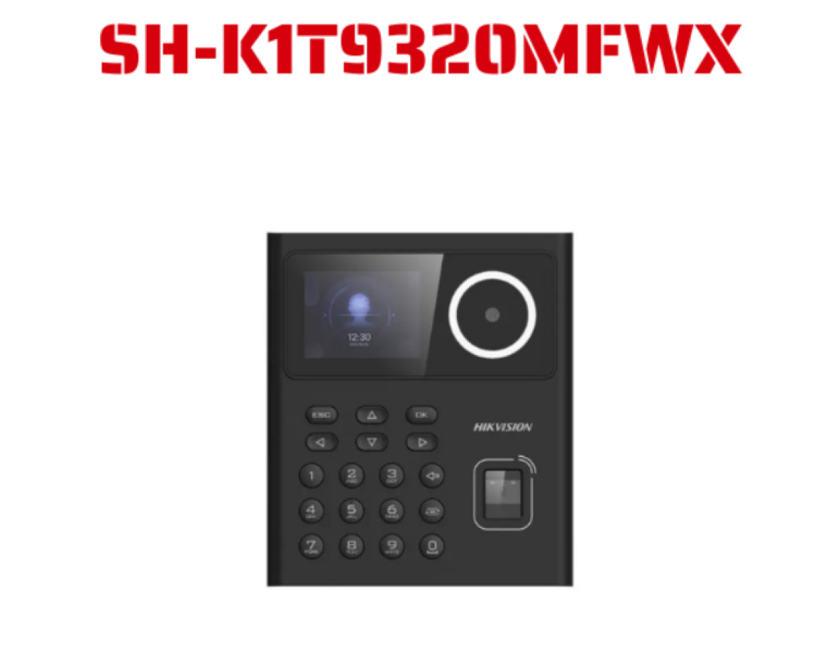 Máy chấm công nhận diên khuôn mặt + vân tay + Thẻ SH-K1T9320MFWX