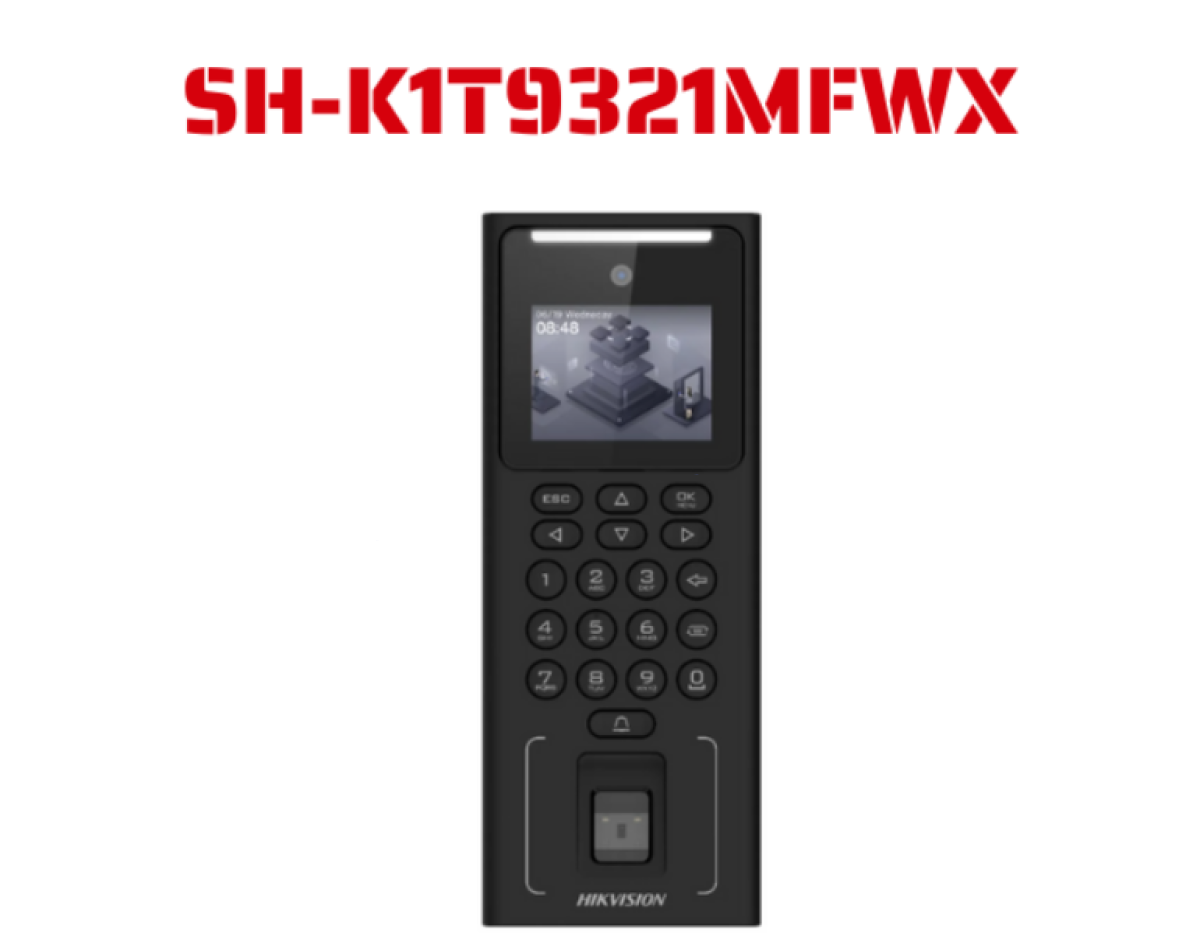 Máy chấm công nhận diên khuôn mặt + vân tay + Thẻ SH-K1T9321MFWX