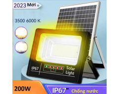 Đèn năng lượng mặt trời 200W ánh sáng vàng LP200SLV (Tấm Poly)