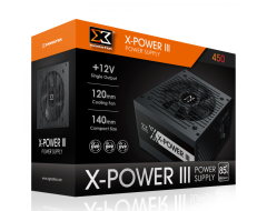 Nguồn CST XIGMATEK X-POWER III 450 400W Chính hãng (2x4+4pin, 6+2pin, Dây dài, Kèm dây nguồn)