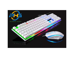 Combo Phím chuột giả cơ G21 White