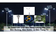 So Sánh Các Loại Đèn Năng Lượng Mặt Trời: Đèn Đường, Đèn Vườn, và Đèn Trang Trí
