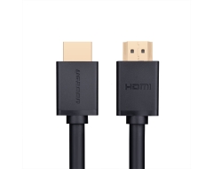 Cable HDMI 2m Ugreen 10107 chuẩn 1.4 4K * 2K HD104 (Dây tròn trơn đen, hàng cao cấp)