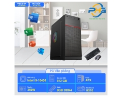 PC Văn phòng I5-10400/H510/RAM 8GB/SSD 256GB/350W