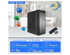 PC Văn phòng I5-10400/H510/RAM 16GB/SSD 256GB + HDD 1TB/500W