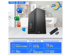 PC Văn phòng I5-12400/H610/RAM 16GB/SSD 256GB/350W