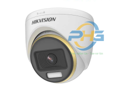Camera bán cầu có màu ban đêm 2MP Hikvision DS-2CE70DF3T-PF
