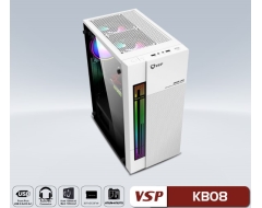 Case VSP KB08 Trắng (Có sẵn Led RGB)