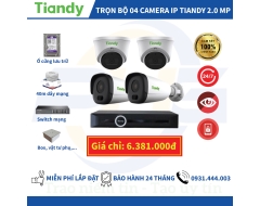 TRỌN BỘ 4 CAMERA IP TIANDY 2.0MP