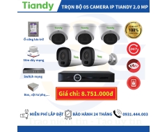 TRỌN BỘ 5 CAMERA IP TIANDY 2.0MP