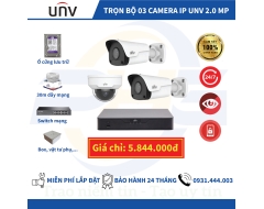 TRỌN BỘ 3 CAMERA IP UNV 2.0MP