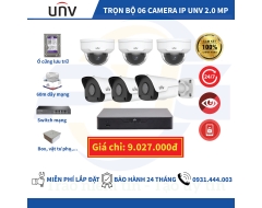 TRỌN BỘ 6 CAMERA IP UNV 2.0MP