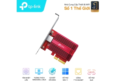 Card mạng có dây TP-Link PCI-E TX401 (10 Gigabit/ 1 Cổng RJ45)