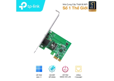 Card mạng có dây TP-Link PCI-E TG-3468 (10/100/1000Mbps/ 1 Cổng)