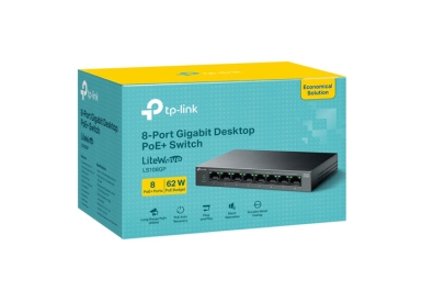 Switch TP-Link 8 cổng Litewave LS108GP 8 Cổng Gigabit PoE+