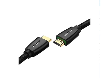 Cable HDMI 10m Ugreen 40414 chuẩn 2.0, 4K HD118 (Dây tròn trơn đen, Hàng cao cấp)