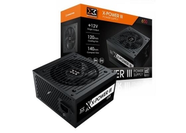 Nguồn CST XIGMATEK X-POWER III 650 600W Chính hãng (2x4+4pin, 2x 6+2pin, Dây dài, Kèm dây nguồn)