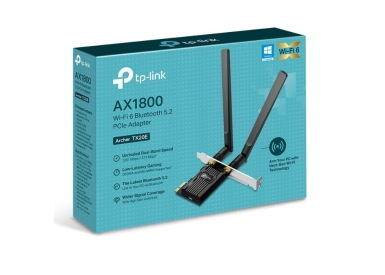 Cạc mạng không dây TP-Link PCI-E Archer TX20E (Chuẩn AX/ AX1800Mbps/ 2 Ăng-ten ngoài/ Bluetooth)