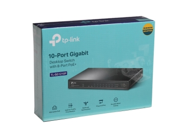 Switch TP-LINK TL-SG1210P 10 cổng Gigabit với 8 cổng POE+