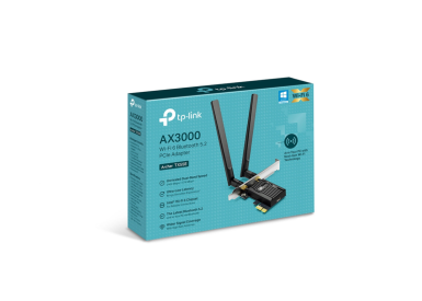 Cạc mạng không dây TP-Link PCI-E Archer TX55E (Chuẩn AX/ AX3000Mbps/ 2 Ăng-ten ngoài/ Bluetooth)