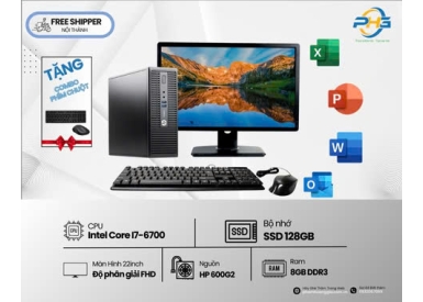 Máy bộ Văn phòng I7-6700/8GB/SSD128GB - LCD 22 inch FHD 